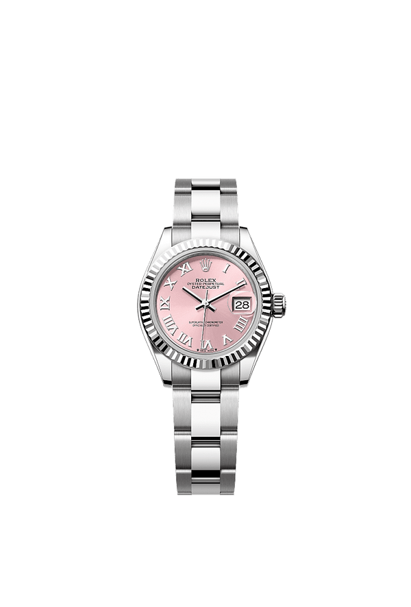 Rolex Lady-Datejust - Staal / Witgoud - Roze wijzerplaat (279174)