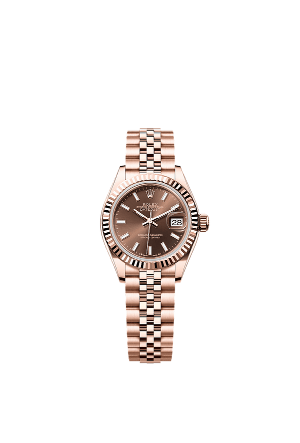 Rolex Lady-Datejust - Rosegoud - Bruin wijzerplaat (279175)