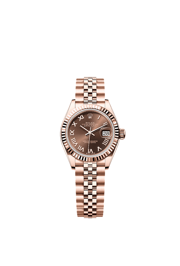Rolex Lady-Datejust - Rosegoud - Bruin wijzerplaat (279175)