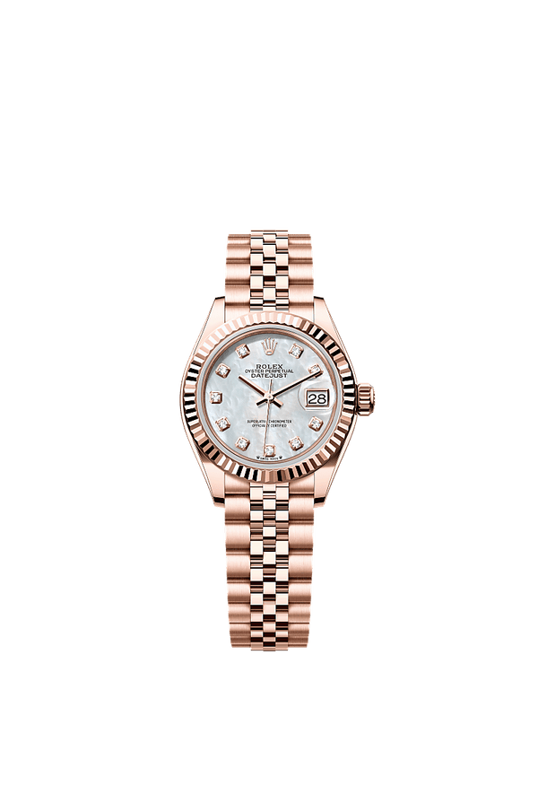 Rolex Lady-Datejust - Rosegoud - Parelmoer wijzerplaat (279175)