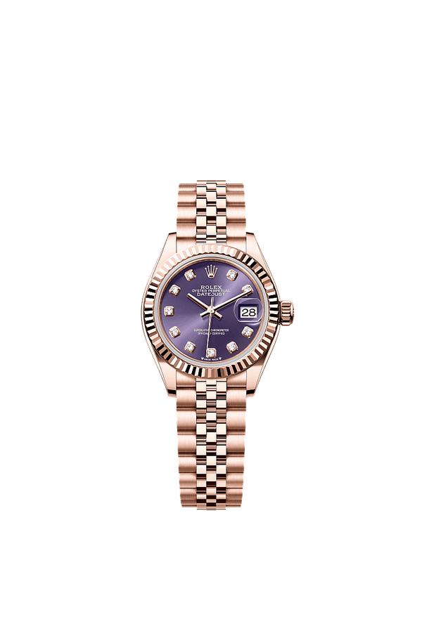 Rolex Lady-Datejust - Rosegoud - Paars wijzerplaat (279175)