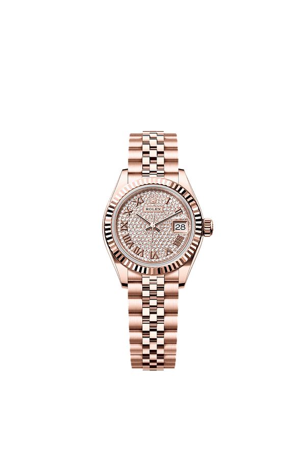 Rolex Lady-Datejust - Rosegoud - Diamant wijzerplaat (279175)