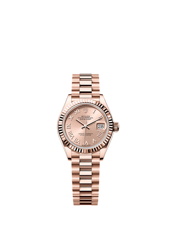 Rolex Lady-Datejust - Rosegoud - Roze wijzerplaat (279175)