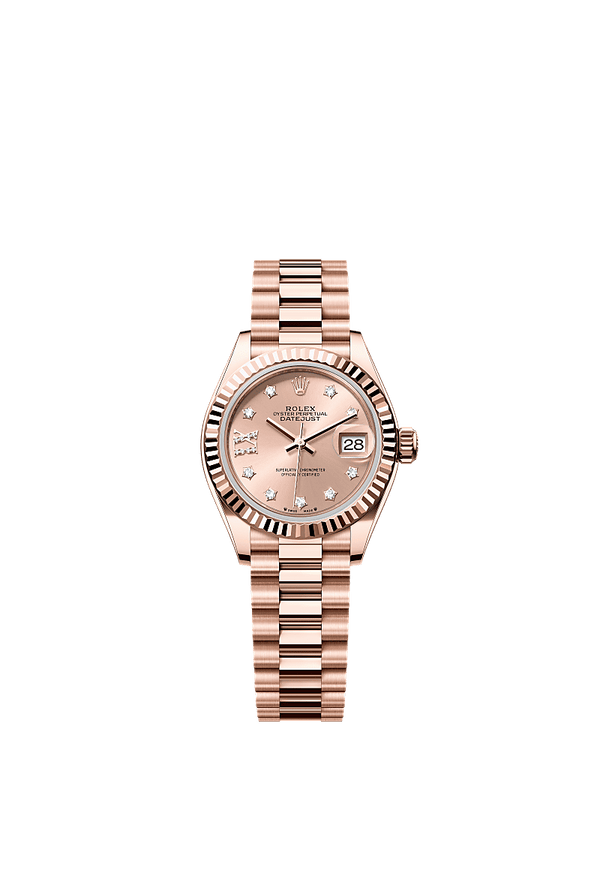 Rolex Lady-Datejust - Rosegoud - Roze wijzerplaat (279175)