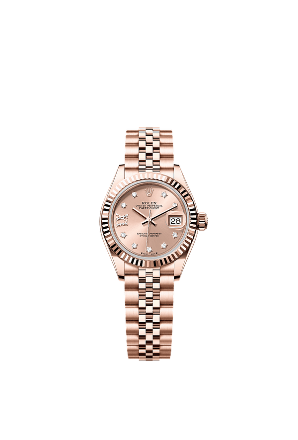 Rolex Lady-Datejust - Rosegoud - Roze wijzerplaat (279175)