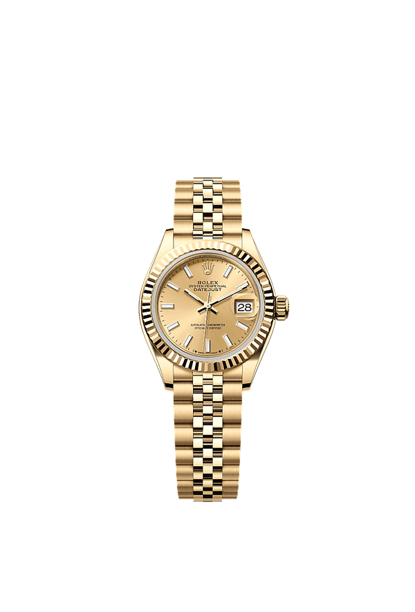 Rolex Lady-Datejust - Geelgoud - Champagne wijzerplaat (279178)