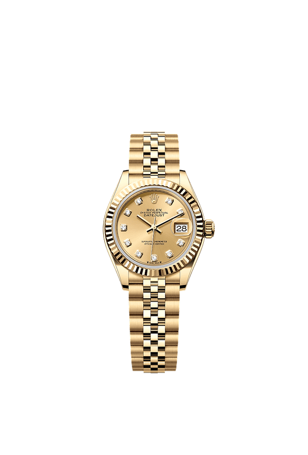 Rolex Lady-Datejust - Geelgoud - Champagne wijzerplaat (279178)