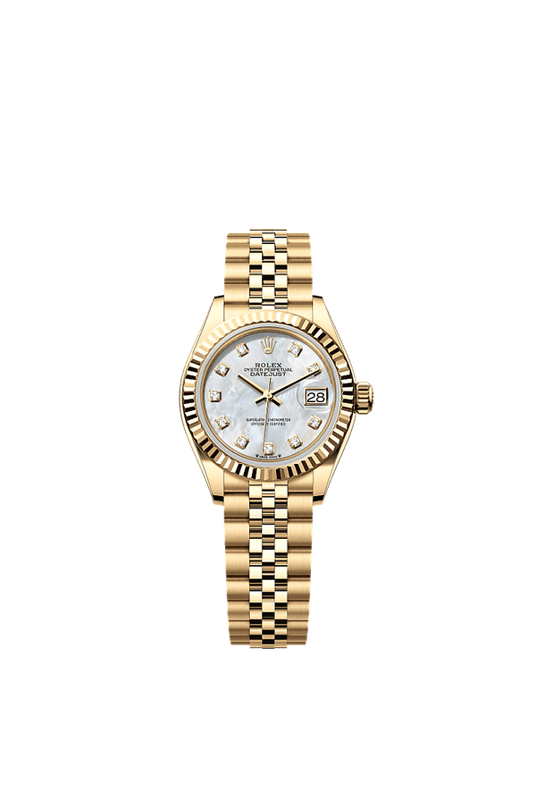 Rolex Lady-Datejust - Geelgoud - Parelmoer wijzerplaat (279178)