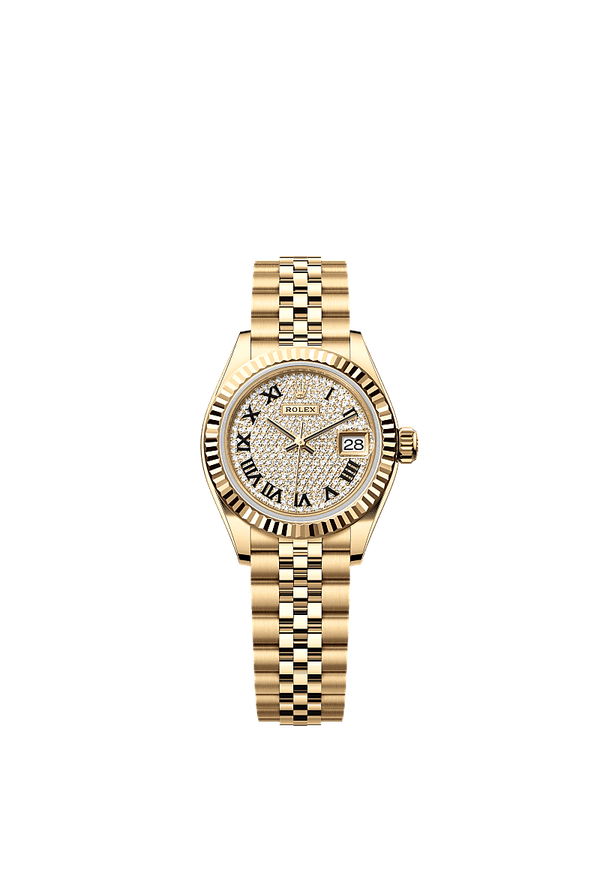 Rolex Lady-Datejust - Geelgoud - Diamant wijzerplaat (279178)