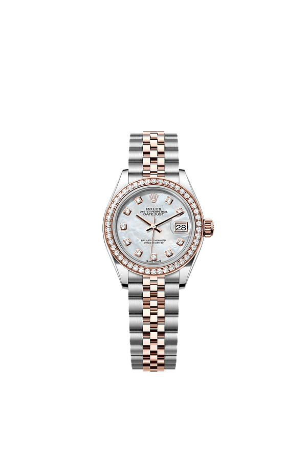 Rolex Lady-Datejust - Staal / Rosegoud - Parelmoer wijzerplaat (279381RBR)