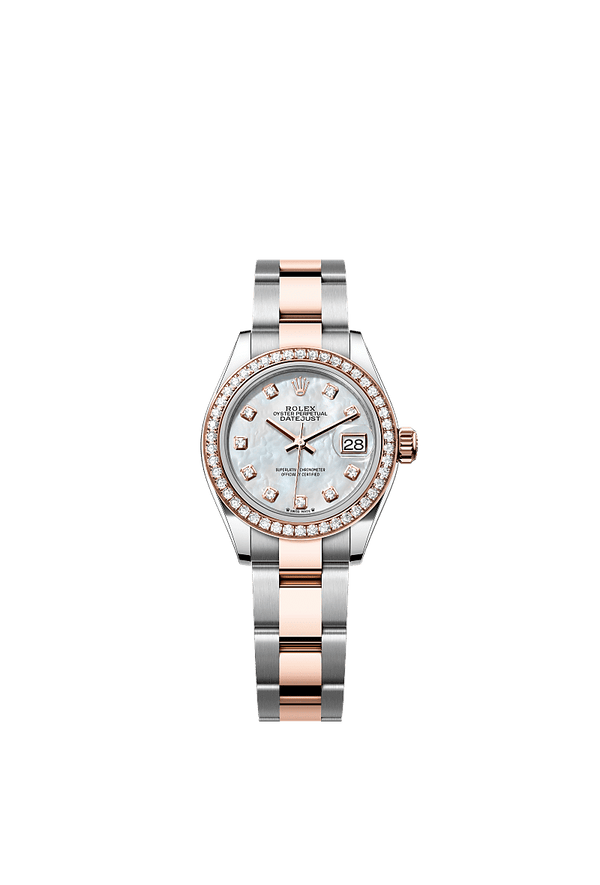 Rolex Lady-Datejust - Staal / Rosegoud - Parelmoer wijzerplaat (279381RBR)