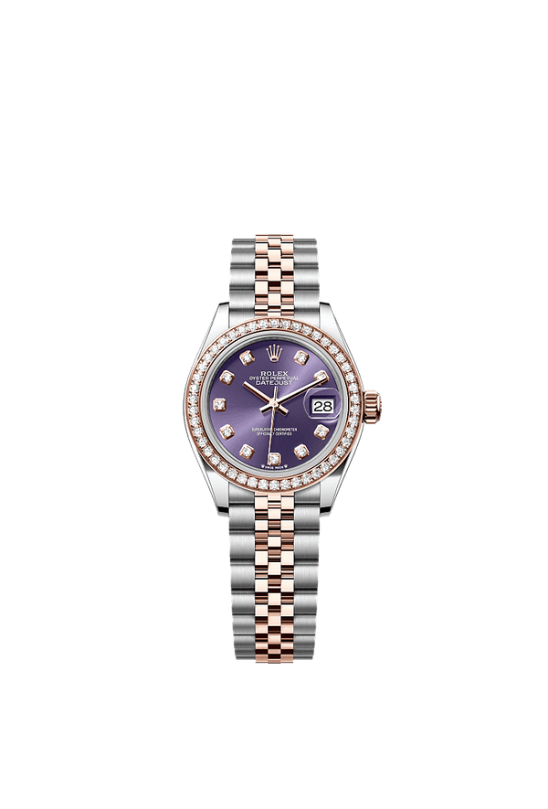 Rolex Lady-Datejust - Staal / Rosegoud - Paars wijzerplaat (279381RBR)