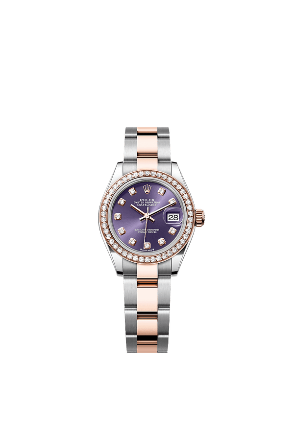 Rolex Lady-Datejust - Staal / Rosegoud - Paars wijzerplaat (279381RBR)