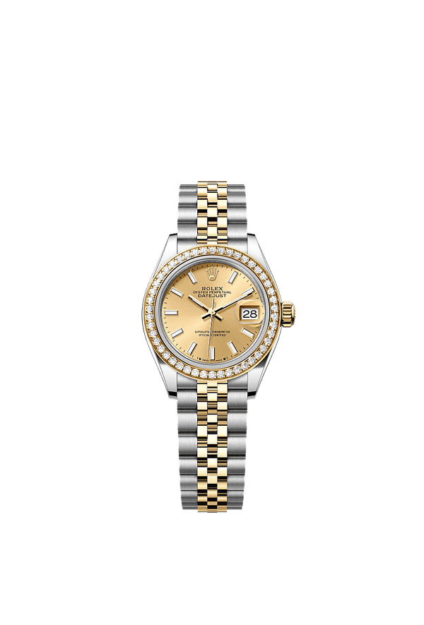Rolex Lady-Datejust - Staal / Geelgoud - Champagne wijzerplaat (279383RBR)