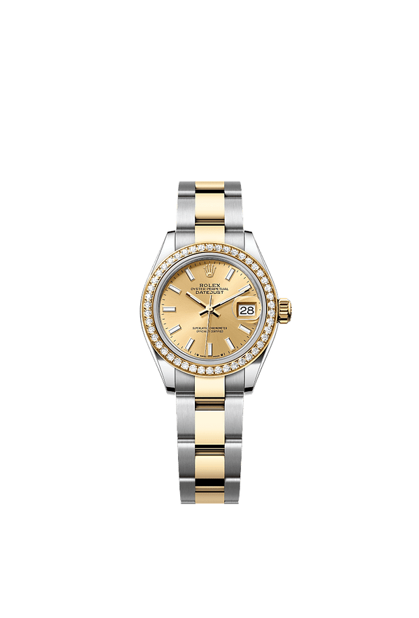 Rolex Lady-Datejust - Staal / Geelgoud - Champagne wijzerplaat (279383RBR)