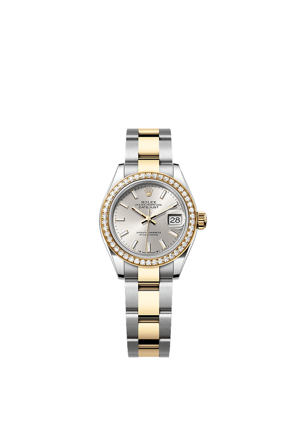 Rolex Lady-Datejust - Staal / Geelgoud - Zilver wijzerplaat (279383RBR)
