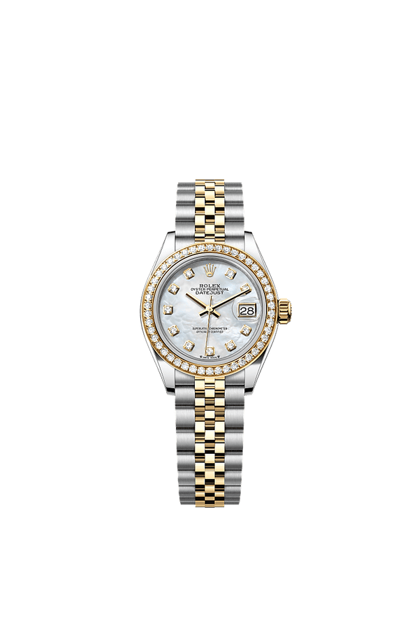 Rolex Lady-Datejust - Staal / Geelgoud - Parelmoer wijzerplaat (279383RBR)