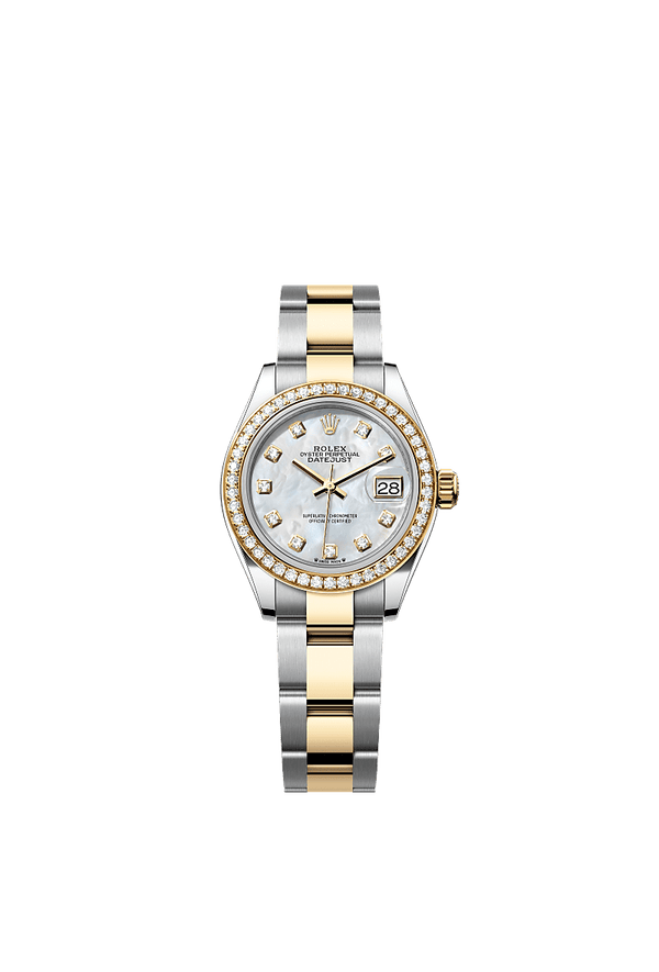 Rolex Lady-Datejust - Staal / Geelgoud - Parelmoer wijzerplaat (279383RBR)