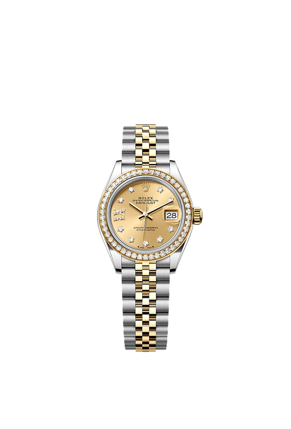 Rolex Lady-Datejust - Staal / Geelgoud - Champagne wijzerplaat (279383RBR)