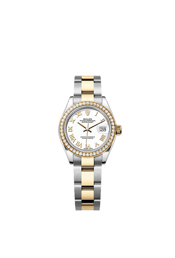 Rolex Lady-Datejust - Staal / Geelgoud - Wit wijzerplaat (279383RBR)