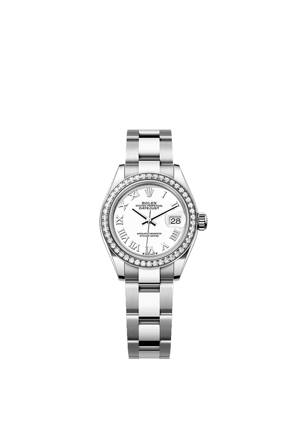 Rolex Lady-Datejust - Staal / Witgoud - Wit wijzerplaat (279384RBR)