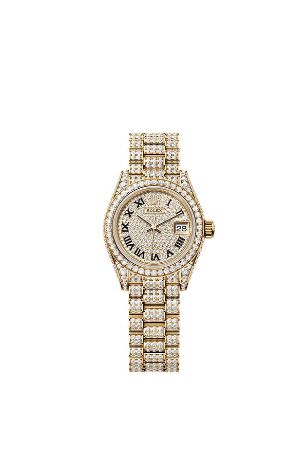Rolex Lady-Datejust - Geelgoud - Diamant wijzerplaat (279458RBR)