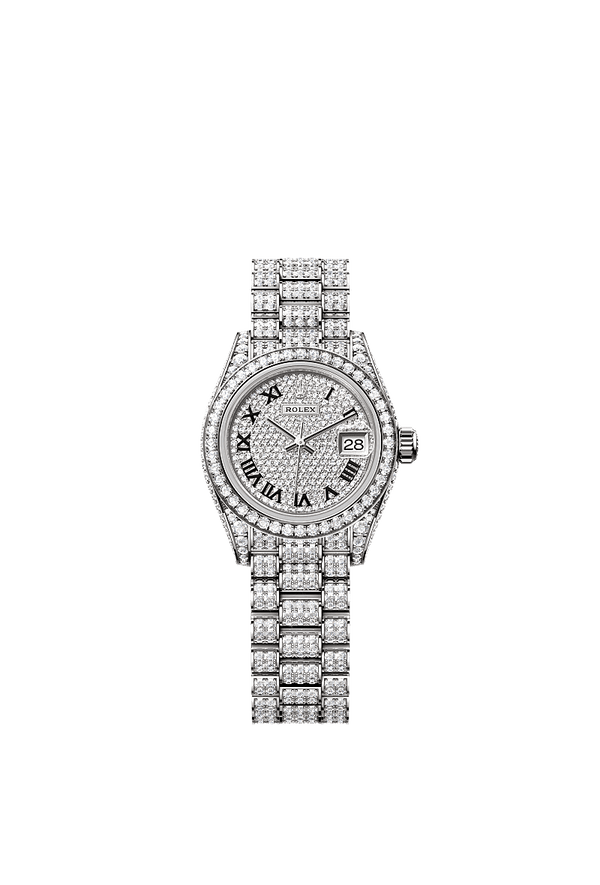 Rolex Lady-Datejust - Witgoud - Diamant wijzerplaat (279459RBR)