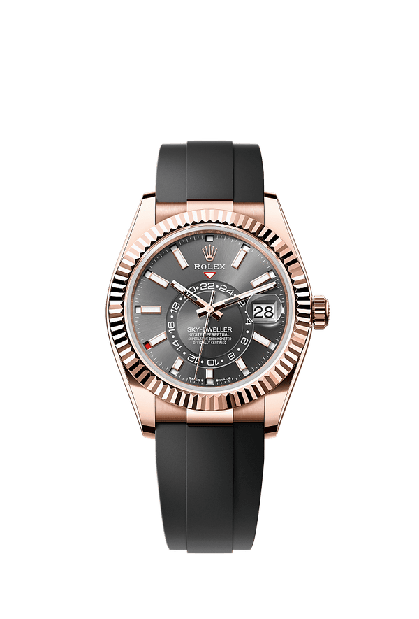 Rolex Sky-Dweller - Rosegoud - Grijs wijzerplaat (336235)
