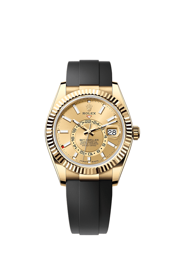 Rolex Sky-Dweller - Geelgoud - Champagne wijzerplaat (336238)