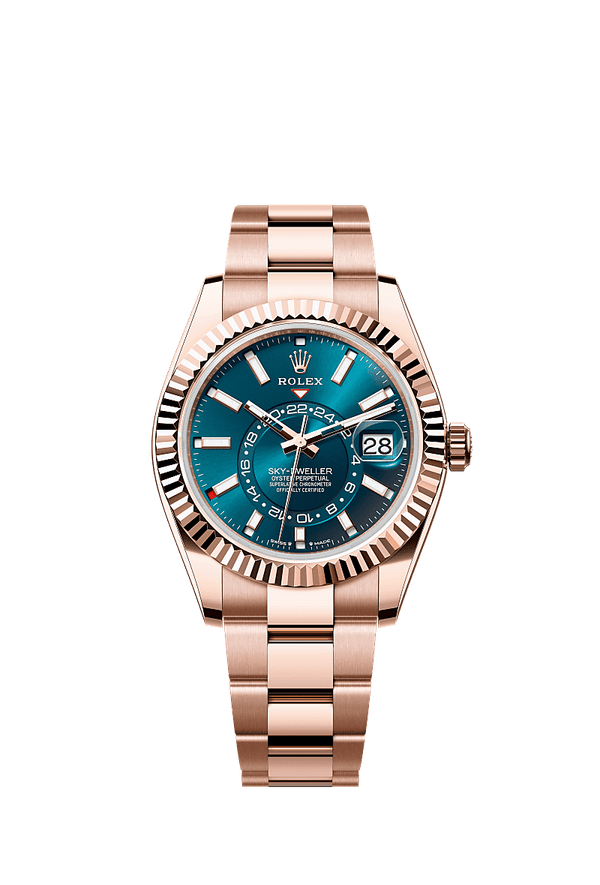 Rolex Sky-Dweller - Rosegoud - Blauw wijzerplaat (336935)