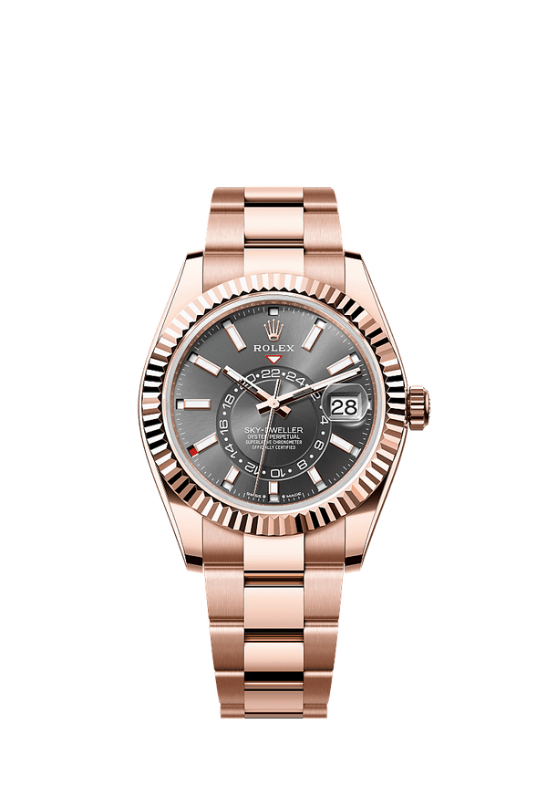 Rolex Sky-Dweller - Rosegoud - Grijs wijzerplaat (336935)