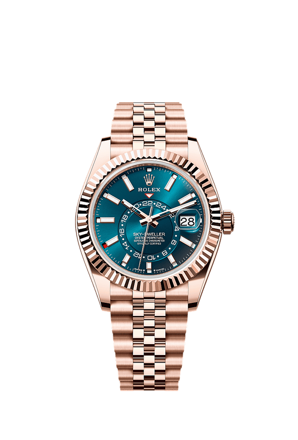 Rolex Sky-Dweller - Rosegoud - Blauw wijzerplaat (336935)