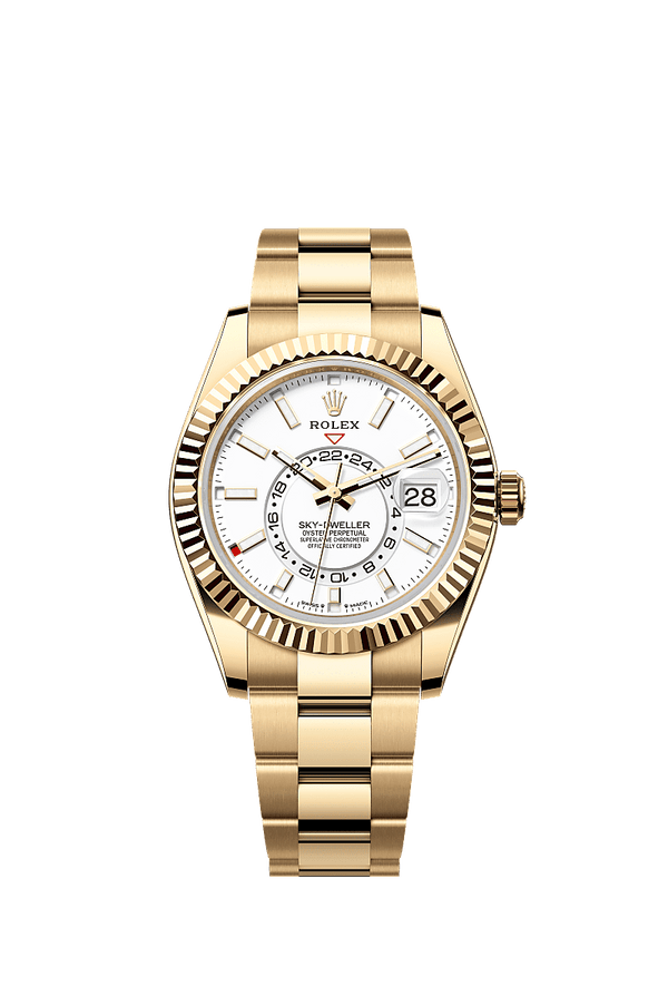 Rolex Sky-Dweller - Geelgoud - Champagne wijzerplaat (336938)