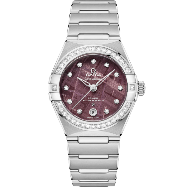 Omega 131.15.29.20.99.001 Constellation Manhattan 29 Co-Axial Master Chronometer Stainless Steel - Diamond / Purple Meteorite