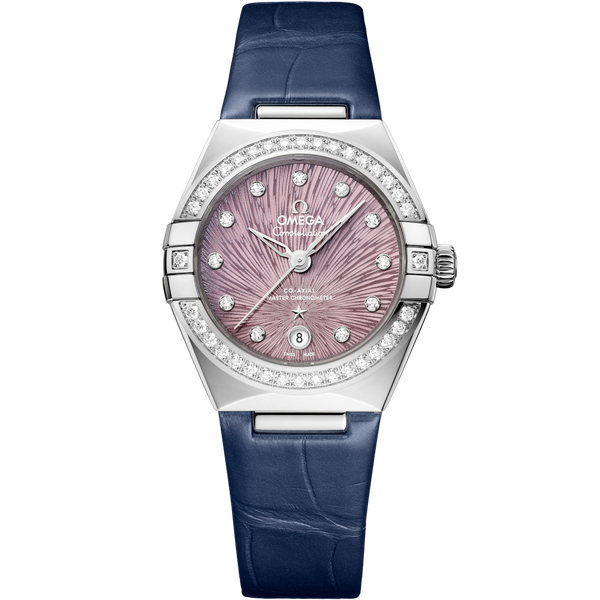 Omega 131.18.29.20.60.001 Constellation 29åÊmm, Steel on Alligator - 131.18.29.20.60.001