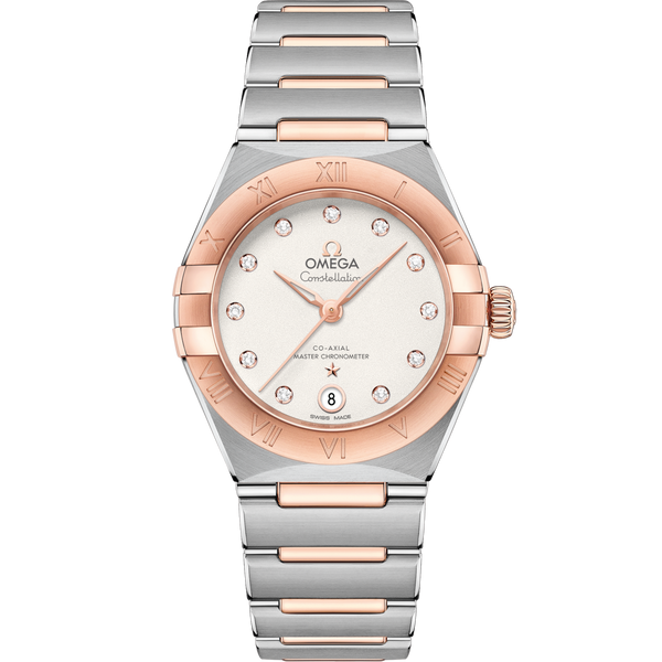 Omega 131.20.29.20.52.001 Constellation Manhattan 29 Co-Axial Master Chronometer Stainless Steel / Sedna Gold / Silver Diamond