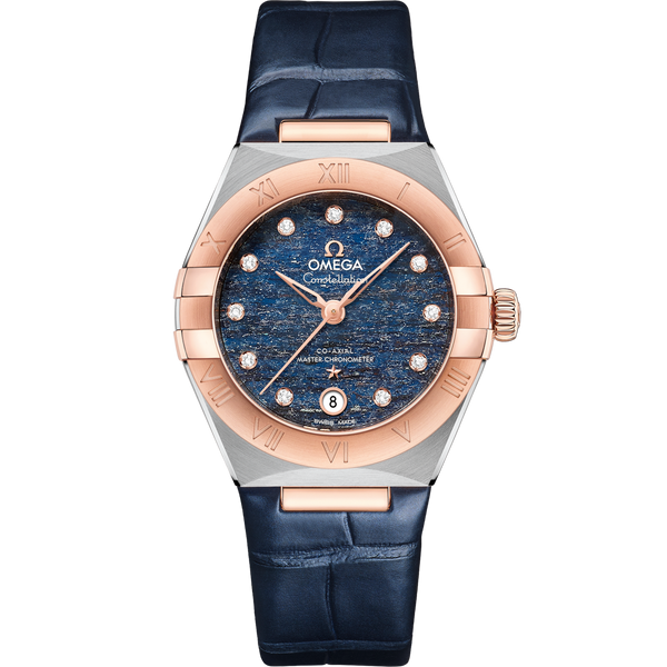 Omega 131.23.29.20.99.003 Constellation Manhattan 29 Co-Axial Master Chronometer Stainless Steel / Sedna Gold / Blue Aventurine