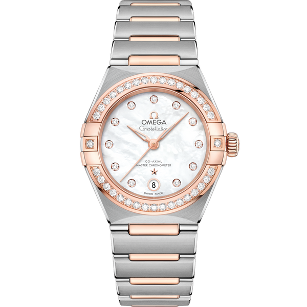 Omega 131.25.29.20.55.001 Constellation Manhattan 29 Co-Axial Master Chronometer Stainless Steel / Sedna Gold / MOP / Diamond