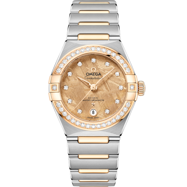 Omega 131.25.29.20.99.002 Constellation Manhattan 29 Co-Axial Master Chronometer Stainless Steel - Yellow Gold - Diamond / Moonshine Meteorite