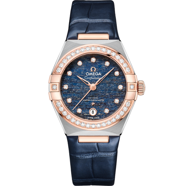 Omega 131.28.29.20.99.003 Constellation Manhattan 29 Co-Axial Master Chronometer Stainless Steel / Sedna Gold / Diamond / Blue Aventurine