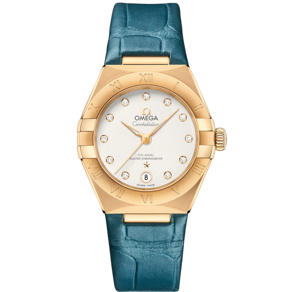 Omega 131.53.29.20.52.001 Constellation Manhattan 29 Co-Axial Master Chronometer Yellow Gold / Silver - Diamond