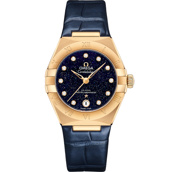 Omega 131.53.29.20.53.001 Constellation Manhattan 29 Co-Axial Master Chronometer Yellow Gold / Aventurine
