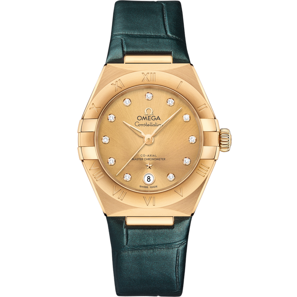 Omega 131.53.29.20.58.001 Constellation Manhattan 29 Co-Axial Master Chronometer Yellow Gold / Champagne - Diamond