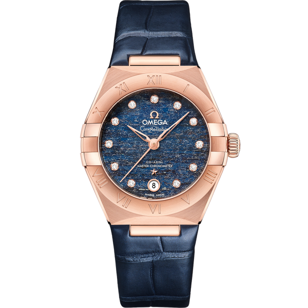Omega 131.53.29.20.99.001 Constellation Manhattan 29 Co-Axial Master Chronometer Sedna Gold / Blue Aventurine