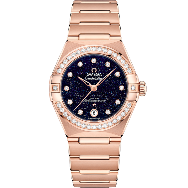 Omega 131.55.29.20.53.003 Constellation Manhattan 29 Co-Axial Master Chronometer Sedna Gold / Aventurine / Diamond