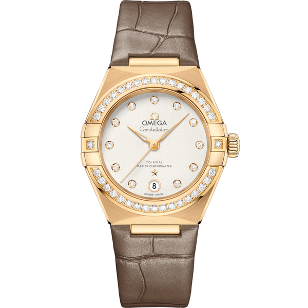 Omega 131.58.29.20.52.001 Constellation Manhattan 29 Co-Axial Master Chronometer Yellow Gold / Diamond / Silver - Diamond