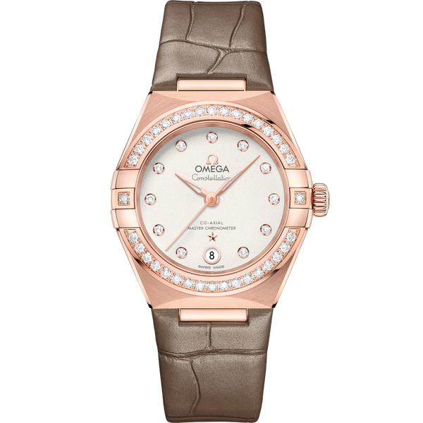 Omega 131.58.29.20.52.002 Constellation Manhattan 29 Co-Axial Master Chronometer Sedna Gold / Diamond / Silver - Diamond