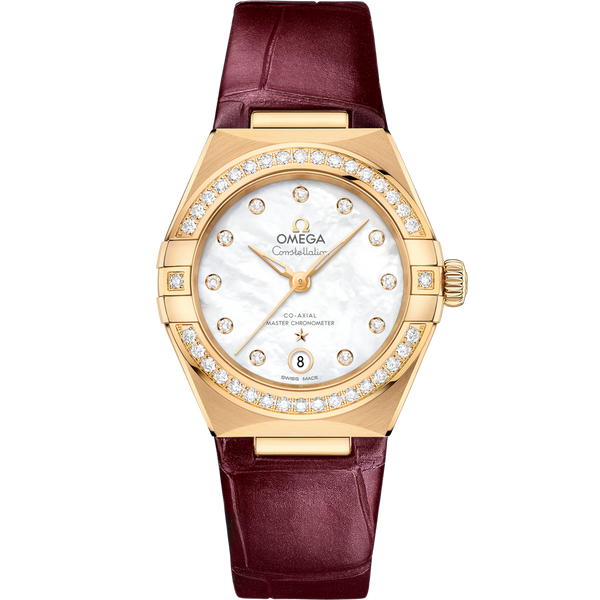 Omega 131.58.29.20.55.001 Constellation Manhattan 29 Co-Axial Master Chronometer Yellow Gold / Diamond / MOP