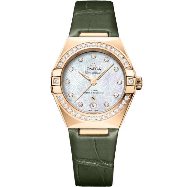 Omega 131.58.29.20.55.003 Constellation 29åÊmm, Moonshine gold on Alligator - 131.58.29.20.55.003