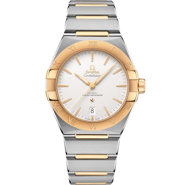 Omega 131.20.39.20.02.002 Constellation Master Chronometer 39 Stainless Steel / Yellow Gold / Silver / Bracelet
